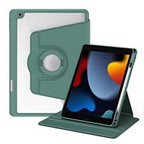 „YurKem“ atverčiamas dangtelis su rašiklio anga, skirta „iPad Air“ 2 4 5 Pro 11 12.9 Atsparus smūgiams stovas „Kickstand 360“ pasukami minkšti dėklai 10th „ipad 10.2“ ipad air balta