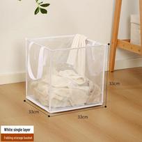 Sulankstomas daugiafunkcis skalbinių krepšys vonios kambariui Square Laundry Basket