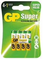 GP Super šarminės AAA LR03 baterijos, 1.5V, rinkinys 5 vnt.