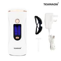 TEWIRROW plaukų šalinimo instrumentas IPL nuolatinis plaukų šalinimas, neskausmingas elektrinis plaukų epiliatorius viso kūno nepriekaištingas plaukų šalinimo įrankis 999999 Flash EU Plug balta