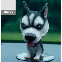 Husky Meškiukas Automobilio Purtyklė Galvos Purtyklė Šuns Papuošalai Miela Linkčiojanti Dekoracija Dovana Automobilio Salonas Namų Kambarys Automobilių Aksesuarai Dekoracija 9.5*6cm