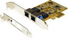 Exsys EXSYS EX-6072-4K valdiklis 2 prievadų PCIe dviejų eterneto tinklo plokštė su 4KV apsauga nuo viršįtampių