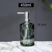 Vonios kambario reikmenų stiliaus rinkinys, tinkamas kelioniniams skysto muilo dozatoriams 450 ml šampūno ir dušo želė dozatorius pilka spalva