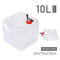 10/15/20L Foldable Water Bag Outdoor Sports Camping Hiking Travel Water Storage Container Portable Survival Water Bucket Bottle 10L