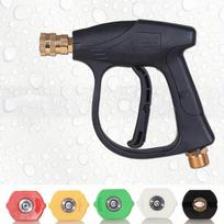 6/8 vnt aukšto slėgio plovimo pistoletas su 5 spalvų greito prijungimo antgaliu, valymo mašinos priedai Daugiafunkcis 1/4 greito prijungimo Without spray pot
