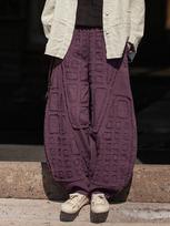 Unisex lininės žibintų kelnės Boro stiliumi su neapdorotais kraštais meditacijai - Plati klešnė ir rudens įkvėptas dizainas One Size gray