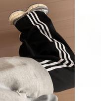 Striped Casual Straight Sweatpants Women's Spring and Autumn New Loose Sweatpants Trend Versatile Wide-leg Trousers S juoda