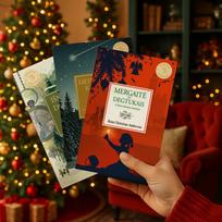 STEBUKLŲ BIBLIOTEKOS RINKINYS: šviesos, gėrio ir Šv. Kalėdų pasakų trio – MERGAITĖ SU DEGTUKAIS, LIETUVIŠKOS KALĖDOS ir IŠMINČIŲ DOVANOS