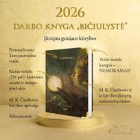 DARBO KNYGA „BIČIULYSTĖ 2026“: šviesos ir draugystės istorija + galimybė personalizuoti + nemokami metalo kampai