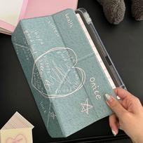 Apsauginis planšetinio kompiuterio dėklas iPad Pro 12.9/iPad Air 13 2024/iPad Air 13 2025/iPad Mini 6 7/iPad 9.7/iPad Pro 13 11/iPad 11 10.9/iPad 10.2 su dėklu rašikliui iPad Mini 6 2021 gryna