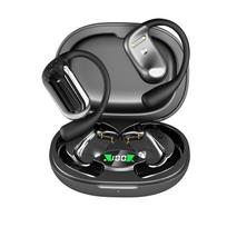 Kabančios ausies tipo „Bluetooth“ ausinės be kaulinio laidumo triukšmo mažinimo funkcija atidaryta ir negali patekti į ausį Naujos bėgimo sportinės ausinės juoda