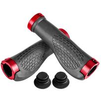 Dviračių rankenos Neslystančios guminės rankenos Ergonomiškos MTB plento dviračio vairo rankena Neslystančios dviračių rankenos Aukštos kokybės dviračių dalys raudona