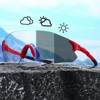 Fotochrominiai sportiniai akiniai vyrams Nauji berėmiai lauko plento dviračių akiniai nuo saulės moterims Apsauginiai nuo vėjo Apsauginiai nuo UV spindulių