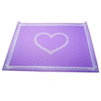 Pro Nail Art Equipment Silikoninis stalo kilimėlis Cute Point Lace Sulankstomas plaunamas salono manikiūro įrankiai violetinė