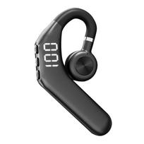 „Bluetooth“ ausinės vienos ausies oro laidumas ne į ausį, kabantys ausis, skaitmeninio ekrano judesys gali būti pasukamas verslu Single earphone juoda