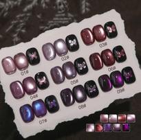 5 ml Violetinis Ledo Skaidrus Katės Akių Nagų Gelis Pavasariui Vasarai DIY Nagų Dažymo Priemonės Nuimamas UV LED Gelis Ilgalaikis Manikiūro Rinkinys 1#
