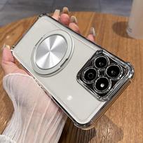 For Honor X6C X7C Case Fashion Transparent Electroplating 360° Rotating Bracket TPU Anti-fall Cover For Honor X 6 7 C Funda Honor X6c juoda
