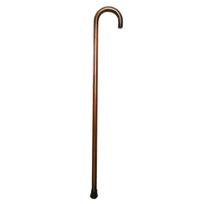 Medžio masyvo vientisa lenkta rankena skirta pagyvenusiems žmonėms one-piece curved handle geltona