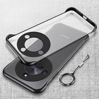 Berėmis telefono dėklas Honor X9C Smart X9 C Matinis Kietas PC Pusiau permatomas Smūgiams atsparus Buferio Žiedo Galinis Dėklas skirtas Honor X60 Pro X60i Berėmis Dangtelis for honor X9C mėlyna