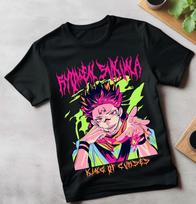 Itadori Yuji T-Shirt Jujutsu Kaisen Ryomen Sukuna Horror Anime Shirt All Size 4XL