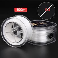 0.2/0.6/0.8/1MM Skaidri Stipri Krištolinė Elastinga Karoliukų Vėrimo Linija Virvelė Siūlas Stygutė DIY Vėriniui Apyrankei Papuošalų Gamybai 1.0mm 60m balta
