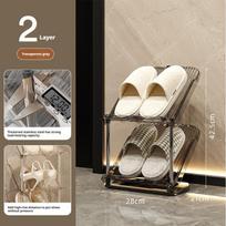 Shoe Cabinet Multi-Layer Transparent Shoe Rack Magazine Rack Home Storage Supplies Save Space Shoe Rack Cabinet Organizer black