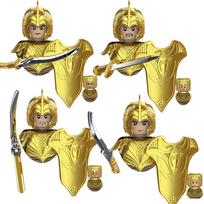 Medieval Movie Figures Series Noldor Elf Guard Gondor Soldiers Ancient Weapons Combat Equipment Model Building Blocks Kids Toys