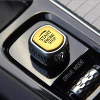 1 vnt. Automobilio variklio paleidimo-sustabdymo mygtuko apdaila VOLVO XC60 S90 S60 XC90 V60 V90 2015 -2020 geltona