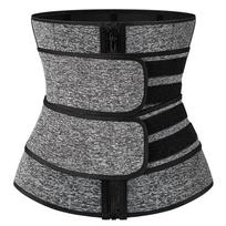 Waist Trainer Sauna Sweat Sport Girdles  Women Body Shaper Workout Trimmer Belt S juoda