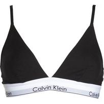 Calvin Klein Letter Print Minimalist Comfortable Triangle Bra Women underwear Black QF1061-001 XS white