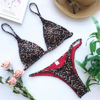 „Leopard Brazilian Bikini“, 2020 m. seksualus maudymosi kostiumėlis, moteriškas maudymosi kostiumėlis, moteriškas bikinio rinkinys, maudymosi kostiumėlis S leopardas