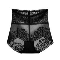 Women Slimming Underwear Knickers Briefs Seamless High Waist Transparent Lace Panties L