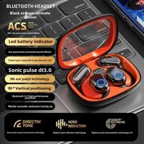 Be ausų OWS „Bluetooth“ ausinės. Sportinės ausinės su didele ištverme. balta
