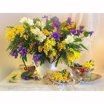 5D Diy Round Diamond Painting Cross Stitch Diamond Embroidery Kits Flower Decoration Diamond Mosaic Home Decor 20X30CM
