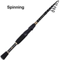 Sougayilang meškerės spiningo užmetimas Teleskopinis 1,8–2,4 m meškerės meškerės meškerykotis. Spinning rod 1.8M juoda
