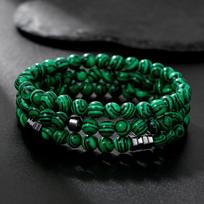 Black Matte Copper Inlaid Zirconium Diamond Ball Flying Saucer Long Bracelet Bracelet Set Wholesale Men's Woven Bracelet