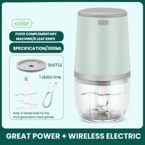 300 ml elektrinis maisto smulkintuvas česnako smulkintuvas mėsmalė Mini česnakų presas daržovių smulkintuvas balta