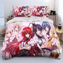 Seksuali mergina High School DxD Anime Patalynės komplektas, Antklodės užvalkalas Patalynės komplektas Antklodės užvalkalas Pagalvės užvalkalas, Karališko dydžio Karalienės dydžio Patalynės komplektas Vaikas 135x200cm 2pcs