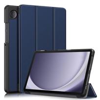 2023 Samsung Tab A9 8,7 colio SM-X115 odinis dėklas trijų dalių stovas dangtelis 8.7-inch juoda