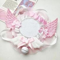 5,8 cm Mielas Kūrybiškas Dizainas Ženkliuko Smeigtuko Laikiklis Kawaii Sparnai Nėriniai Kaspinas Kpop Ženkliuko Klipsas Eksponavimo Apsauga Nuotraukų Kortelės Ženkliuko Laikiklis