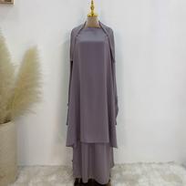 Loriya 2023 Vienspalvis Streetwear laisvas suknelės ir chalato komplektas - LR618 One Size alyvuogių žalios spalvos