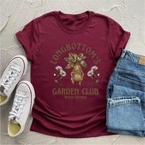 Longbottom's Garden Club T-shirt Magical Botanicals Shirt Herbology Shirts Mandrake Tee Magic Top Women Short Sleeve Tops S juoda