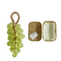 Crystal Grape Soap, Handmade Crystal Grape Soap, Gentle Cleansing Soap, Decorative Soap Bars, For Hand Washing And Freshening, Unisex One Size geltona