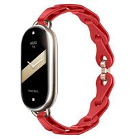 Madingas tuščiaviduris silikoninis dirželis, skirtas Xiaomi Mi Band 9/8 - Universalus pakaitinis apyrankė gray