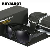 Royal Hot Women Vyrų dideli ovalūs rėmeliai poliarizuoti UV400 akiniai nuo saulės akiniai akiniai raudona
