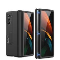 Magnetinio laikiklio dėklas, skirtas Samsung Z Fold, 2 sulankstomas 3 4 5 dėklas, viskas įskaičiuota, vyrių apsauginis dėklas for Samsung z fold 3 juoda