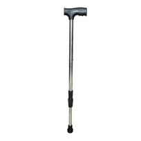 Reguliuojami aliuminio lydinio ramentai: Neslystantis, atsparus nusidėvėjimui pagyvenusiems žmonėms ir neįgaliesiems – idealiai tinka žygiams lauke Stainless steel single-leg cane