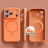 Magnetinis riešo dirželis Skysto silikono telefono dėklas iPhone 12 13 16 17 Pro Max Air 15 14 16 Plus 16E Magsafe dirželio dangtelis iPhone 17 Pro Max balta