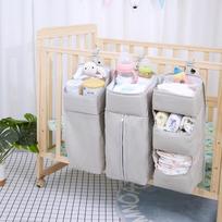 Kūdikių lovatiesė Kabantys Krepšiai Naujagimio lopšiui vystyklų laikymo krepšys kūdikiams Kūdikių vystyklų rūbai Caddy Bag patalynė Maitinimo krepšys mėlyna
