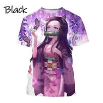 Nauji Karšti Anime Demon Slayer 3D Spaudos Marškinėliai Vyrams/Moterims Vaikams Trumpomis Rankovėmis Marškinėliai Gatvės Harajuku Cosplay Viršūnės S